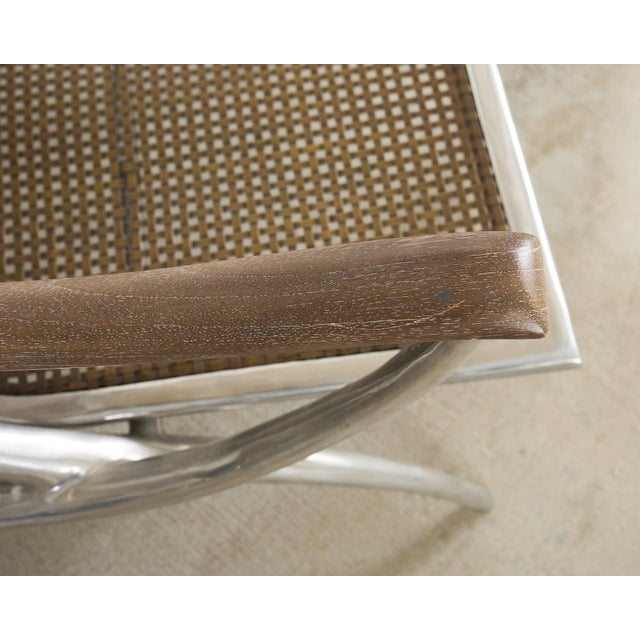 Silver Set of Four Steel Bronze Turku Lounge Chairs by Ironies For Sale - Image 8 of 12