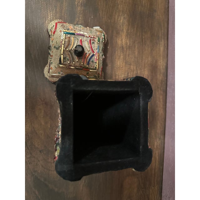 Late 20th Century Art Piece, Beaded Lidded Box For Sale - Image 9 of 9