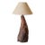 1970s Brazilian Freeform Wood Table Lamp, Sculptural Design For Sale
