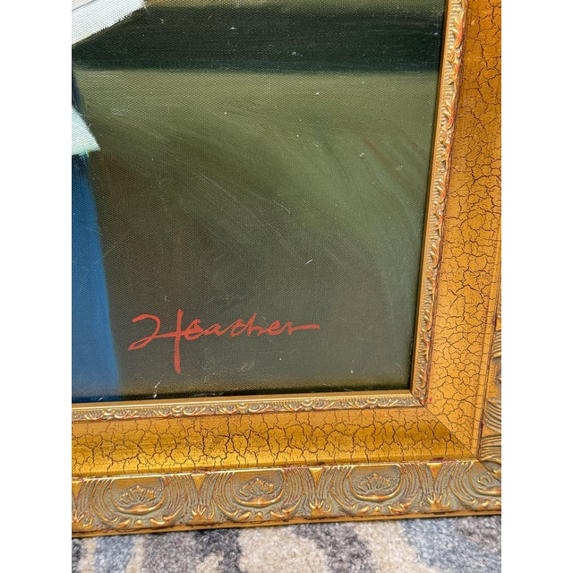 Paint Heather European Still Life Oil Painting, Signed For Sale - Image 7 of 12