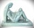 Haeger Late 20th Century Haeger Pottery Sage Seafoam Green Mother & Child Statue For Sale - Image 4 of 12