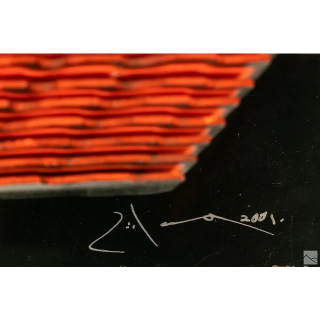 2000 - 2009 2001 "Montana Portatil" Op Art Mixed-Media Sculpture by Herman Monterola For Sale - Image 5 of 6