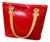 A 2001 Louis Vuitton Red Vernis Patent Leather Houston Tote Bag For Sale