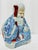 Hand Painted Chinese Blue & White Asian Porcelain Immortal Figure With Cane For Sale In Raleigh - Image 6 of 11