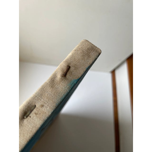 1950s Postmodern Style Abstract Oil Painting For Sale - Image 12 of 13