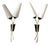 Large Vintage Double Wall Lights from Arlus, 1950s, Set of 2 For Sale