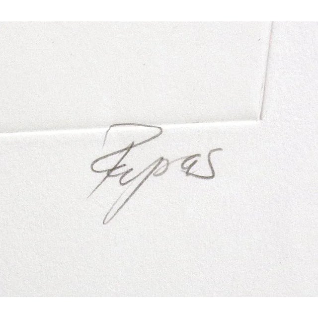 William Papas "Travellers" Hand Signed and Colored Etching With Watercolors For Sale In Denver - Image 6 of 6