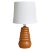 Table Lamp in Turned Beechwood Scandinavian Modern, Denmark, 1950s For Sale
