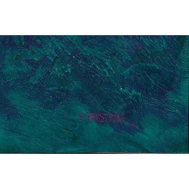 1990s "Meltdown in No. 23" by Duane Armstrong Cool Toned Abstract 1999 For Sale - Image 5 of 8