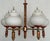 Brass Glass Ball Six Light Chandelier, 1950s For Sale - Image 10 of 10