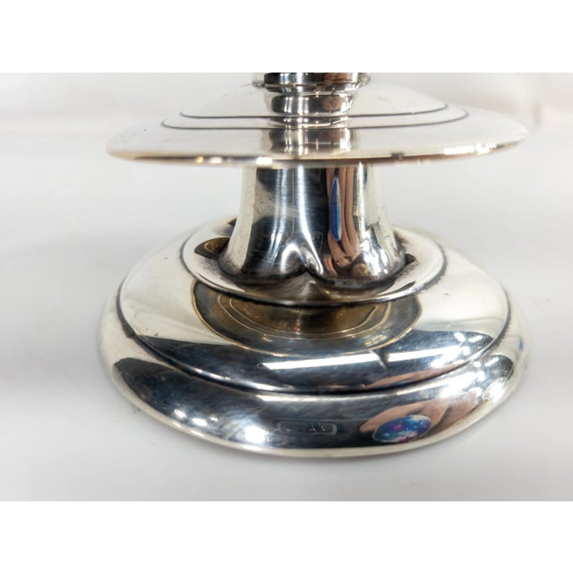20th Century American Sterling Silver Weighted Candlestick For Sale In New York - Image 6 of 10
