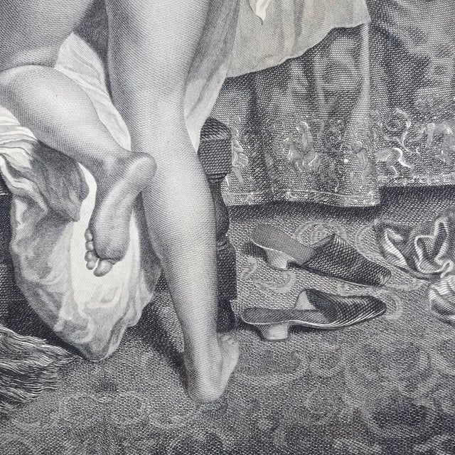 Jacob Van Loo, Bedtime, 1800s, Glass, Wood and Paper For Sale - Image 9 of 15