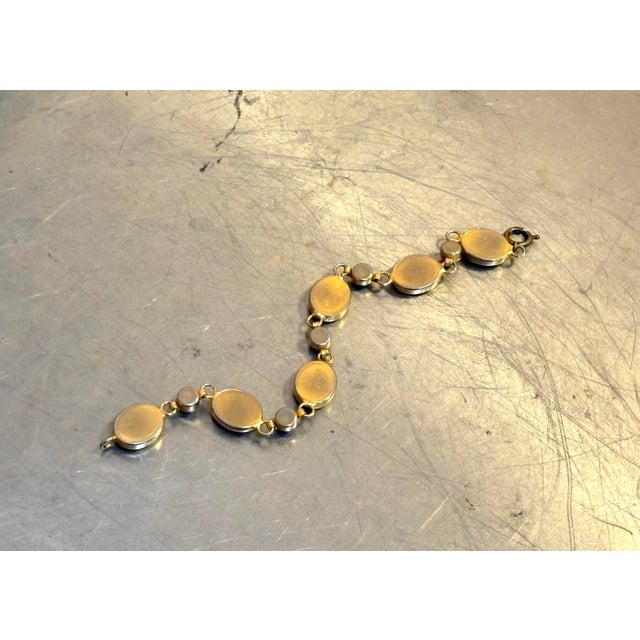 Italian Gold Tone Micromosaic Bracelet For Sale - Image 6 of 6