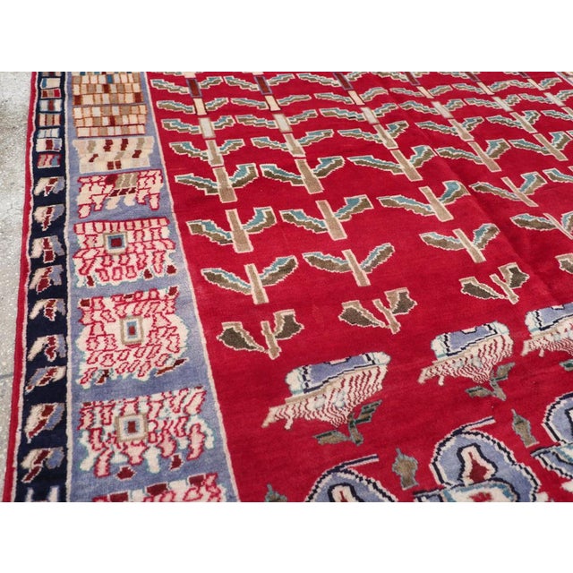 Mid 20th Century Galerie Shabab Collection Mid-20th Century Persian Kashan Carpet For Sale - Image 5 of 10