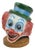 Fiberglass Clown Head Sculpture with Wooden Base, 1960s For Sale