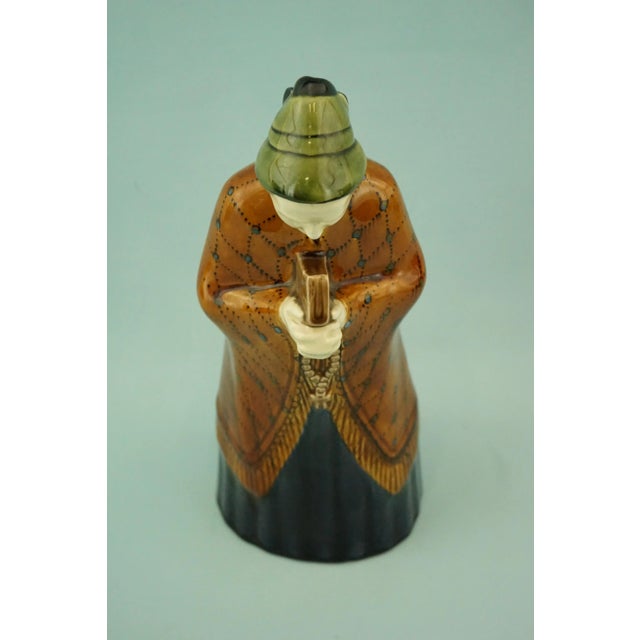 20th Century Ceramic Sculpture of a Woman with a Bible and Rosary by Michael Powolny for Wiener Keramik, Austria For Sale - Image 10 of 18