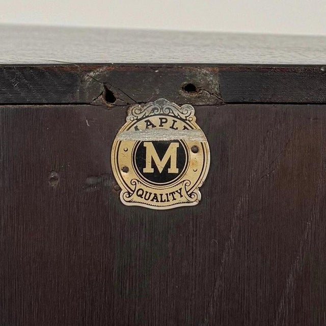 Early 20th Century Antique English Oak Corner Cabinet For Sale - Image 6 of 7