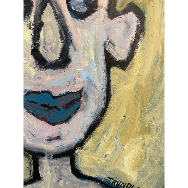 2020s Sarah Trundle, Contemporary Abstract Figure Painting, "Friends Like These" For Sale - Image 5 of 7