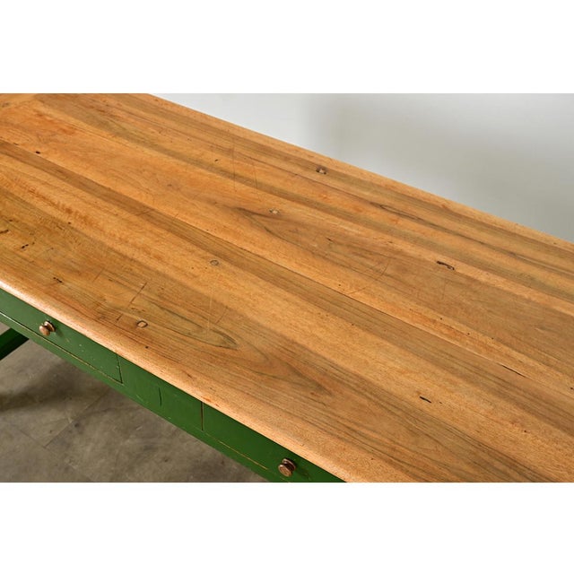 English 19th Century Kitchen Island with Eight Drawers For Sale - Image 9 of 12