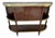 French Mahogany Buffet With Marble Top and Brass Gallery For Sale