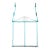Antique Iron Mercantile Hanging Sign Frame in Turquoise For Sale