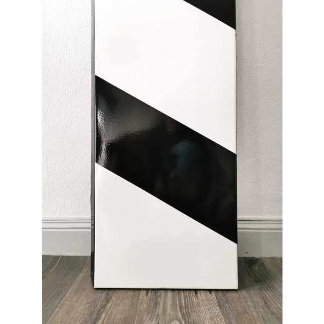 Bauhaus Large Signal Sign in Enamel, Germany, 1970s For Sale - Image 3 of 9