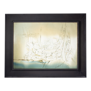 “Sails” Abstract Watercolor Painting by Xavier Gonzalez