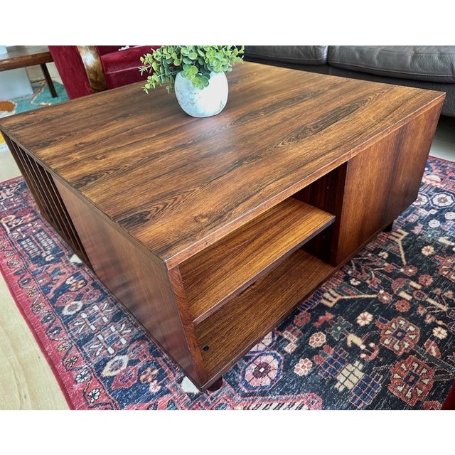 Wood 1960s Dansk Design ‘Cubus’ Coffee Table by Peter Løvig Nielsen in Rosewood For Sale - Image 7 of 11