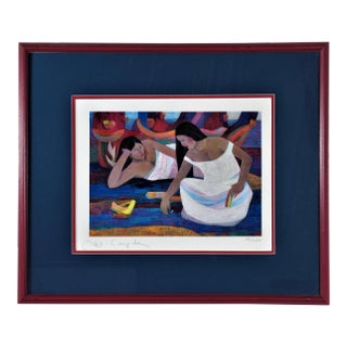 Mario Cespedes, Untitled, Two Women, Circa 1990 For Sale