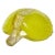 Murano Italian Art Glass Bright Yellow Gold Flecks Leaf Shape Decorative Jewelry Trinket Dish For Sale In Orlando - Image 6 of 7