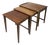 Mid-Century British Walnut Nesting Tables from Gordon Russell, Set of 3 For Sale