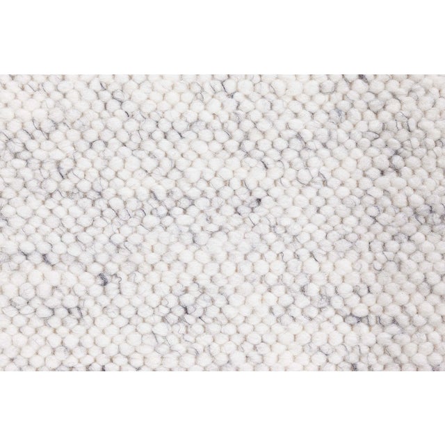 Contemporary Alpine Handmade in Natural Lambswool Runner by Doris Leslie Blau For Sale In New York - Image 6 of 7