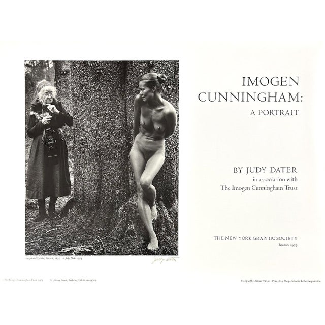 Signed Judy Dater Imogen and Twinka at Yosemite Original 1979 Imogen Cunningham: A Portrait Poster For Sale