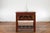 Chinese Red Lacquered Console Table with Hand Carved Drawers and Geometric Shelf For Sale - Image 9 of 12