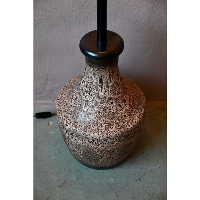 Fat Lava Glazed Stoneware Floor Lamp, West Germany, 1970s For Sale - Image 4 of 9