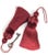 Ruby Red Pair of Ruby Red Key Tassels With Satin and Cut Velvet Details For Sale - Image 8 of 15