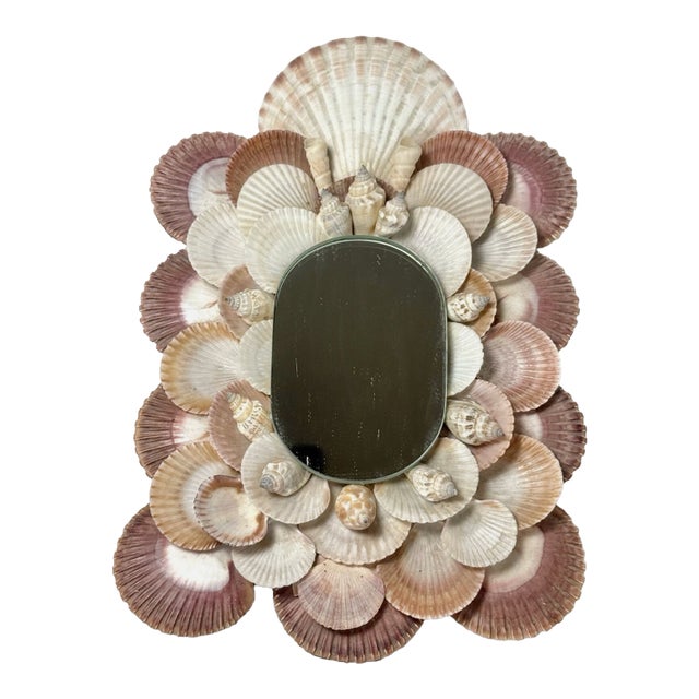 Vintage Shell Mirror For Sale