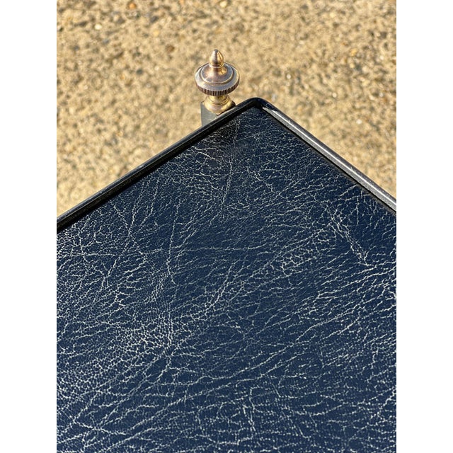 1950s French Side Table or Bedside Table in the style of Jacques Adnet, 1950s For Sale - Image 5 of 6