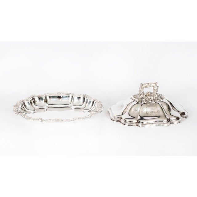 Antique English Sheffield Entree Dishes, 18th Century, Set of 2 For Sale - Image 17 of 18