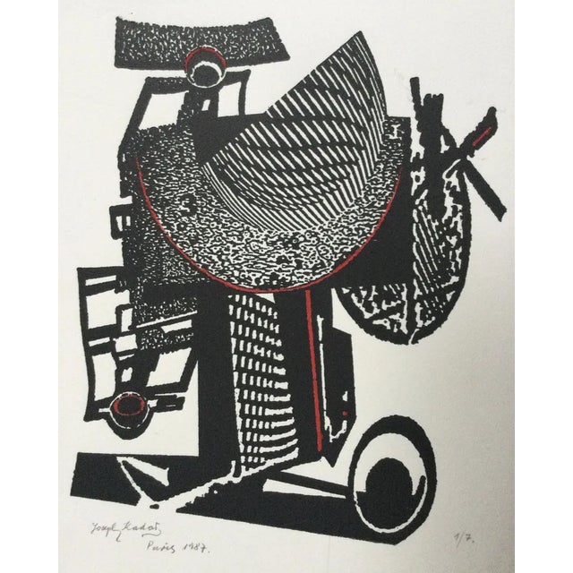 Joseph Kadar, Composition, 1987, Lithograph For Sale - Image 5 of 6