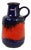 Blue and Orange Fat Lava Vase from Scheurich Keramik, West Germany, 1960s For Sale