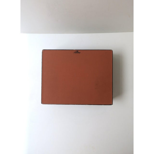 Italian Leather Jewelry Box, Mid-20th Century, Italy For Sale - Image 13 of 13