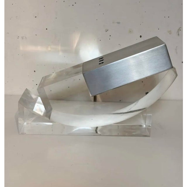 Rare acrylic glass buffer lamp by Michel Bankowski circadian 1970. Very good condition. I have official proof of...