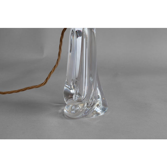 Glass Mid-Century Clear Glass Table Lamp, 1960s For Sale - Image 7 of 9