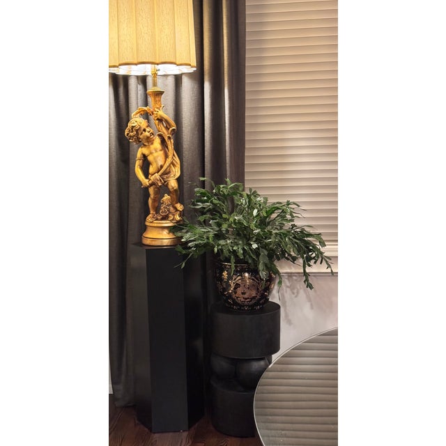 Large Scale 12” Regency Style Cache Pot in the Manner of Versace For Sale - Image 14 of 14