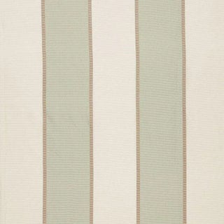 Sample - Schumacher Montebello Stripe Fabric in Pearl For Sale