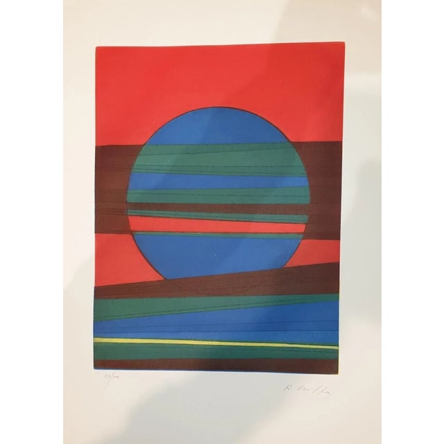 Plate III from Suns/Landscapes - Original Etching by R. Crippa - 1971/72 1971/72 For Sale