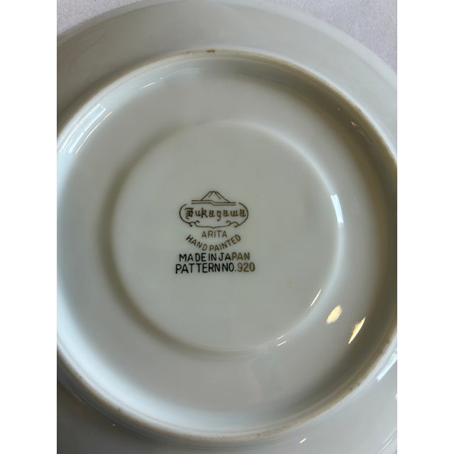 Mid 20th Century Fukagawa Arita Japan Pink Rose Porcelain Tea - Set of 20 For Sale - Image 10 of 10