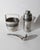 Vintage Art Deco Style Pewter Cocktail Shaker with Strainer Lid and Ice Bucket with Scoop, Set of 3 For Sale - Image 7 of 13