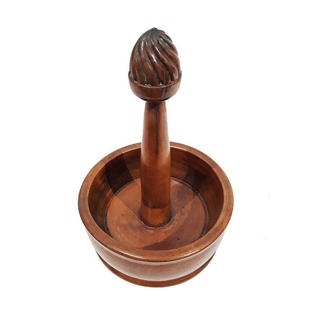 Mid-Century Modern Mid 20th Century Lignum Vitae Turned Lemon Squeezer, from the Carter Burden Jr. Collection For Sale - Image 3 of 11